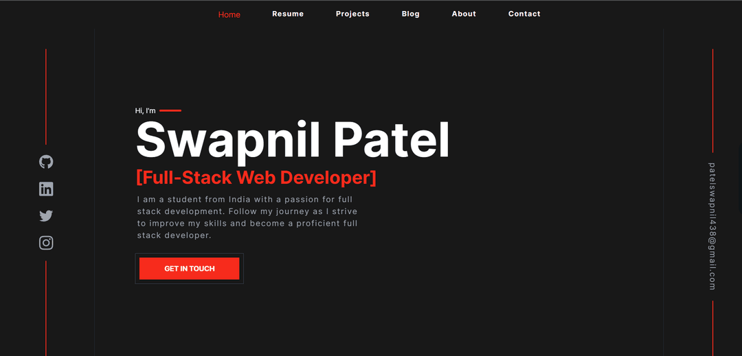 Personal Portfolio Website